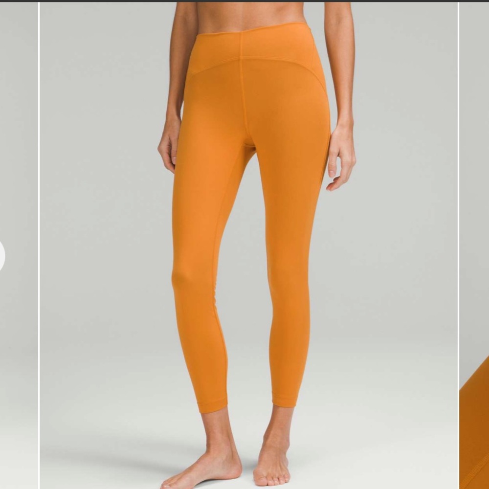 NWT Lululemon InStill High-Rise Tight 25" - autumn orange - size 6